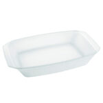 تابه مستطیل شیشه ای 35 سانتیمتر 2.4 لیتر سفید کوکینگ پلی آو کالرز 005101002