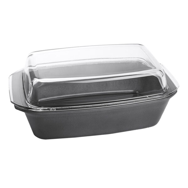 مرغ خوری شیشه ای 34 سانتیمتر 2.8 لیتر طوسی کوکینگ پلی آو کالرز 005101011 - تصویر 1