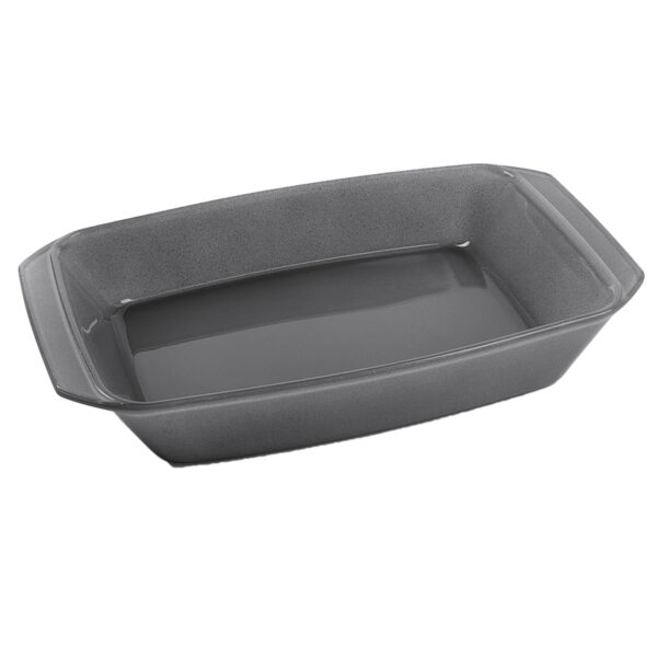 تابه مستطیل شیشه ای 35 سانتیمتر 2.4 لیتر طوسی کوکینگ پلی آو کالرز 005101012 - تصویر 1