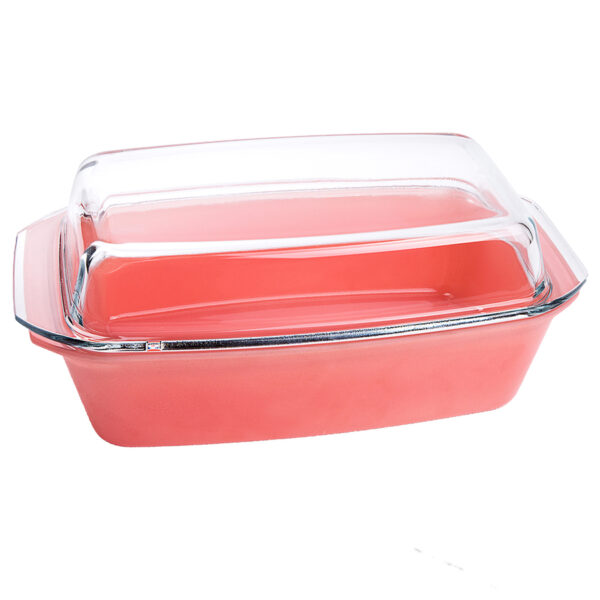 مرغ خوری شیشه ای 34 سانتیمتر 2.8 لیتر صورتی کوکینگ پلی آو کالرز 005101021 - تصویر 1