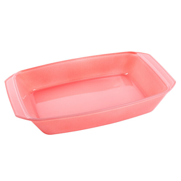 تابه مستطیل شیشه ای 35*19 سانتیمتر 2.4 لیتر کوکینگ پلی آو کالرز مدل کد 005101022 - تصویر 1