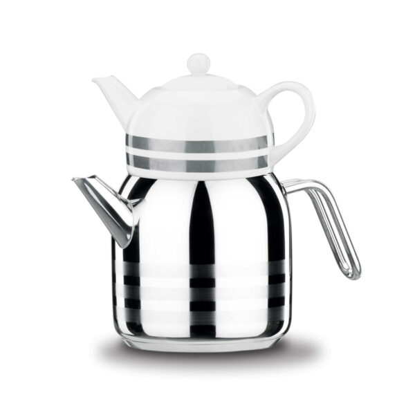 korkmaz-astra-a098-02-iranhomeappliances.jpg کتری و قوری 1.3 + 3.0 لیتر استیل براق مگا کرکماز 091-02