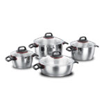 سرویس قابلمه 8 پارچه استیل براق گستو کرکماز 1047