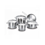 سرویس قابلمه 9 پارچه استیل براق لونا کرکماز 1059