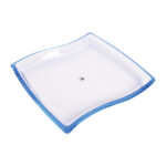 بشقاب بلور 33 سانتیمتر آبی دوز والترگلس 1203966