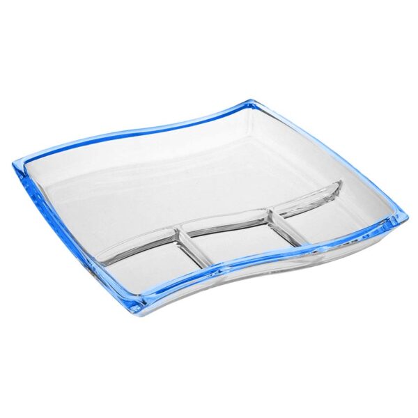 1203970-Walther-Glass.jpg اردور خوری بلور چهارخانه 33 سانتیمتر آبی دوز والترگلس 1203970 - تصویر 1