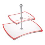 ظرف بلور دو طبقه 23.5 سانتیمتر قرمز وینکس والترگلس 1214487