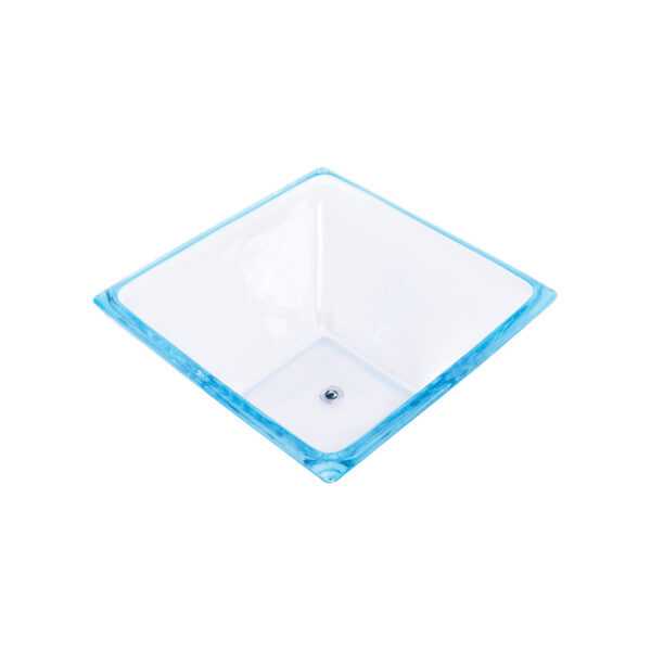 1214674-Walther-Glass.jpg کاسه بلور 22.5 سانتیمتر آبی اسکوار والترگلس 1214674 - تصویر 1