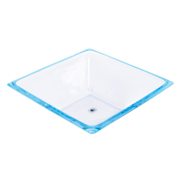 1214675-Walther-Glass.jpg کاسه بلور 32.5 سانتیمتر آبی اسکوار والترگلس 1214675 - تصویر 1