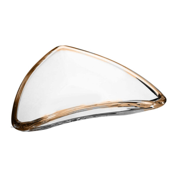 پیش دستی بلور 17.5 سانتیمتر نارنجی دیپ والترگلس 1216822 - تصویر 1