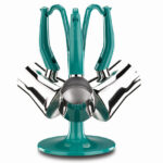 سرویس قهوه جوش 4 پارچه 3+4+5 فنجان استیل آزورا کرکماز 1229