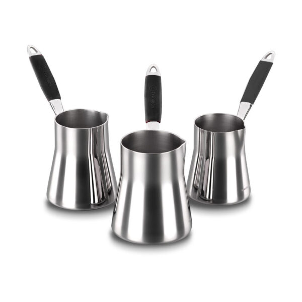 سرویس قهوه جوش 3 پارچه استیل فلورا کرکماز 126 - تصویر 1