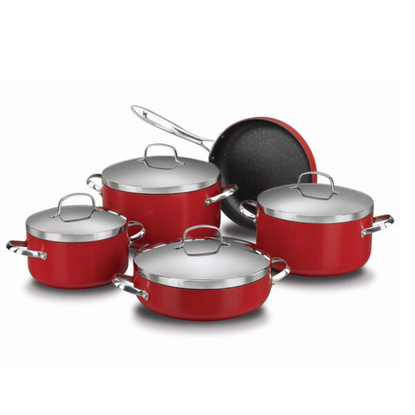 سرویس قابلمه گرانیت کرکماز 9 پارچه زتا پلاس کرکماز 1293 - تصویر 1