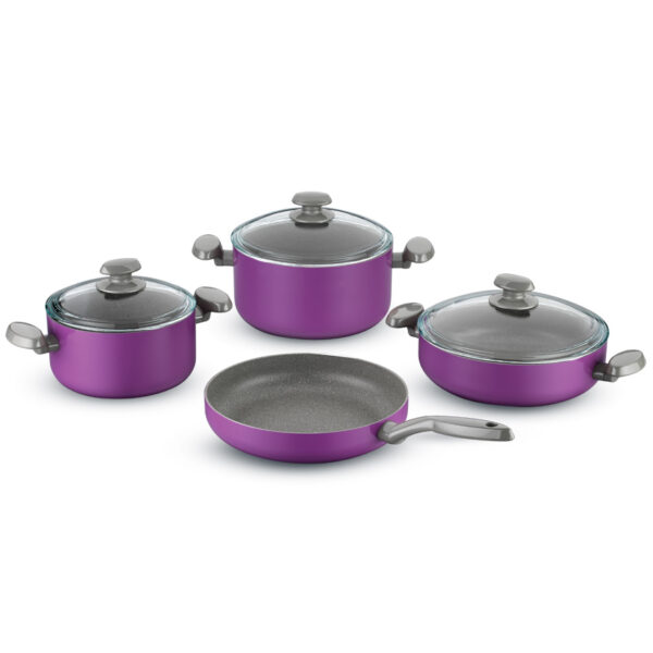 سرویس قابلمه 7 پارچه بنفش میا آرگوان کرکماز 1324 - تصویر 1