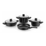 سرویس قابلمه گرانیت 7 پارچه مشکی لینا کرکماز 1359