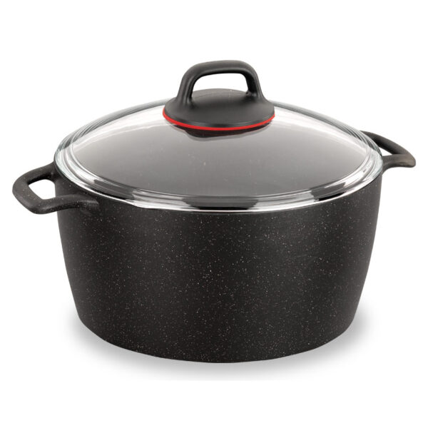 قابلمه ولکانیت 24 سانتیمتر 5.0 لیتر مشکی گستو کرکماز 1362 - تصویر 1