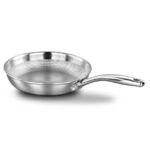 تابه گریل تک دسته 20 سانتیمتر 1.0 لیتر استیل براق پروشف کرکماز 1382