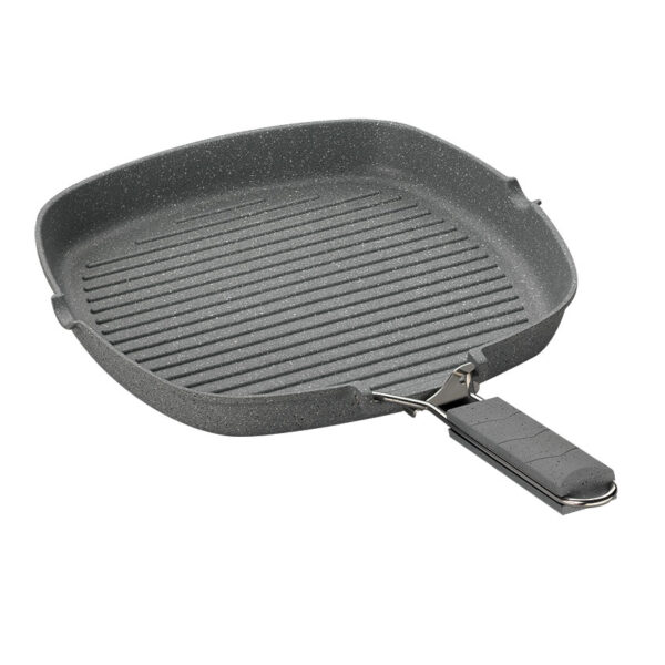 تابه گریل گرانیت 28 سانتیمتر طوسی فاین کاست کرکماز 1498 - تصویر 1