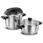 زودپز دو قلو 4.0 + 7.0 لیتر استیل کواترو کرکماز 154