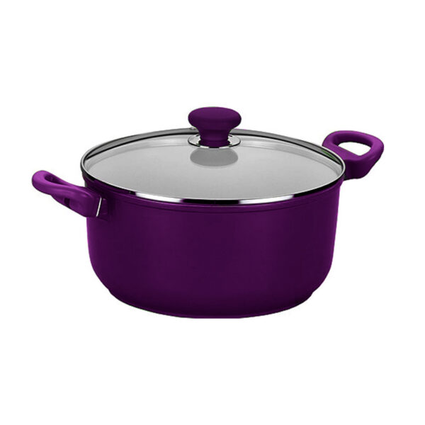 قابلمه سرامیک 24 سانتیمتر 4.7 لیتر بنفش سراویتا کرکماز 1546 - تصویر 1