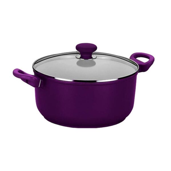 قابلمه سرامیک 28 سانتیمتر 3.7 لیتر بنفش سراویتا کرکماز 1548 - تصویر 1