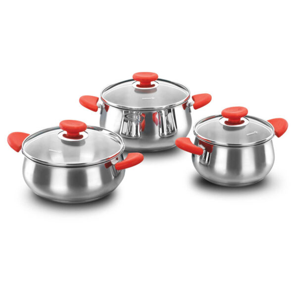 سرویس قابلمه 6 پارچه استیل براق سلکتا کرکماز 1665-1 - تصویر 1