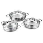 سرویس املت پز 6 پارچه استیل تامبیک کرکماز 1805