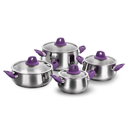 سرویس قابلمه 8 پارچه استیل براق ارگوان کرکماز 1935