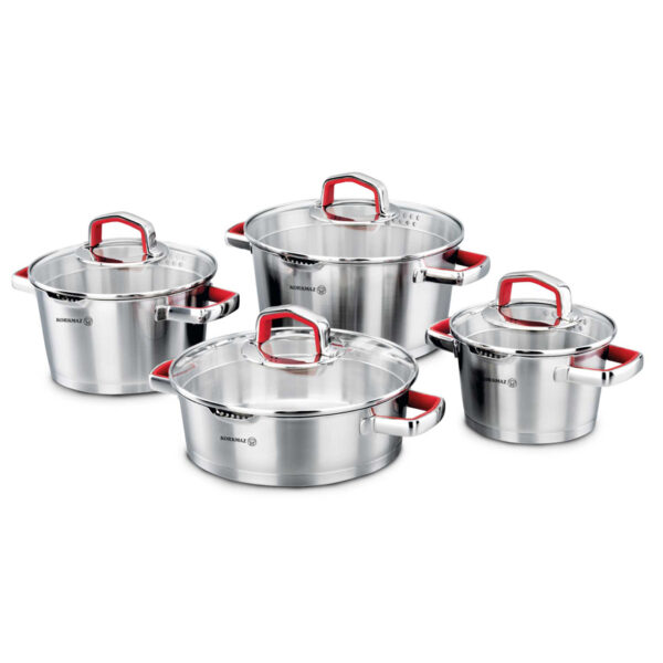 سرویس قابلمه 8 پارچه استیل مات ورتکس کرکماز 1971 - تصویر 1