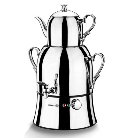 سماوربرقی 2000 وات 1.8 + 4.0 لیتر استیل براق نوستا مگا کرکماز 334