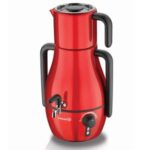 سماوربرقی 2000 وات 1.1 + 2.8 لیتر قرمز دمفورا کرکماز 337-02