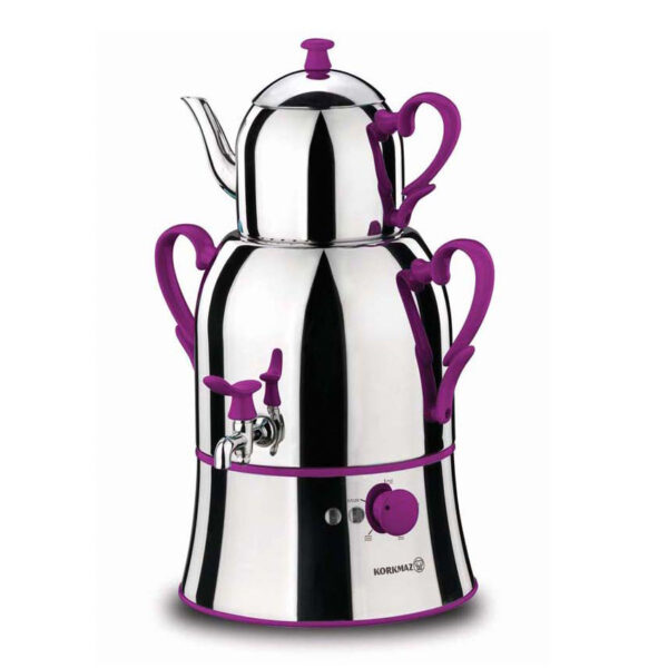 سماوربرقی 2000 وات 1.0 + 3.0 لیتر استیل نوستا کرکماز 338-03 - تصویر 1