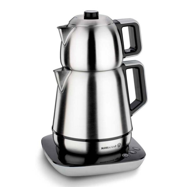 چای ساز برقی 2000 وات 1.1 + 1.7 لیتر استیل دمیکس کرکماز 354-01 - تصویر 1