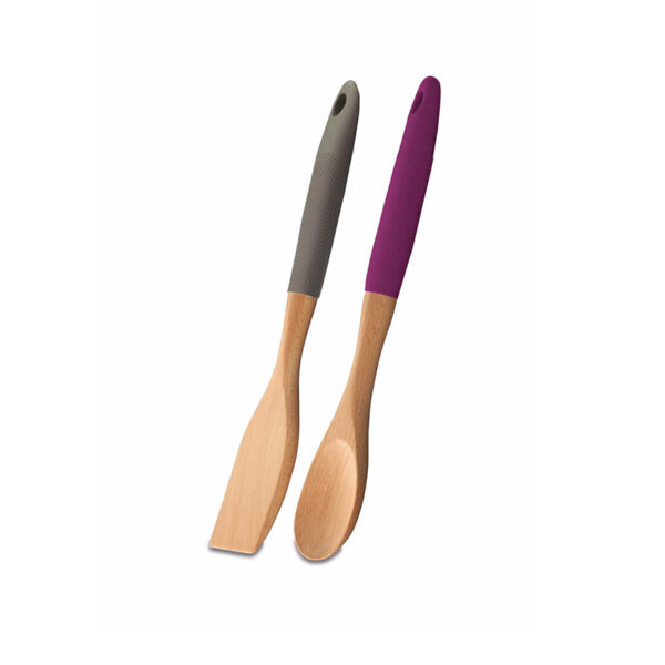 سرویس کفگیر و قاشق چوبی ناتورا کرکماز 566-02 - تصویر 1