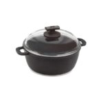 قابلمه نچسب 24*10.5 سانتیمتر 4.4 لیتر مشکی لیدز ریوالد 70004