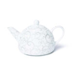 قوری چینی 1.1 لیتر طرح عقيق مات کرکماز 81512