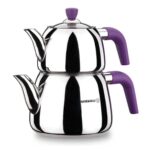 کتری قوری 1.0 + 2.0  لیتر استیل آرگوان کرکماز 063