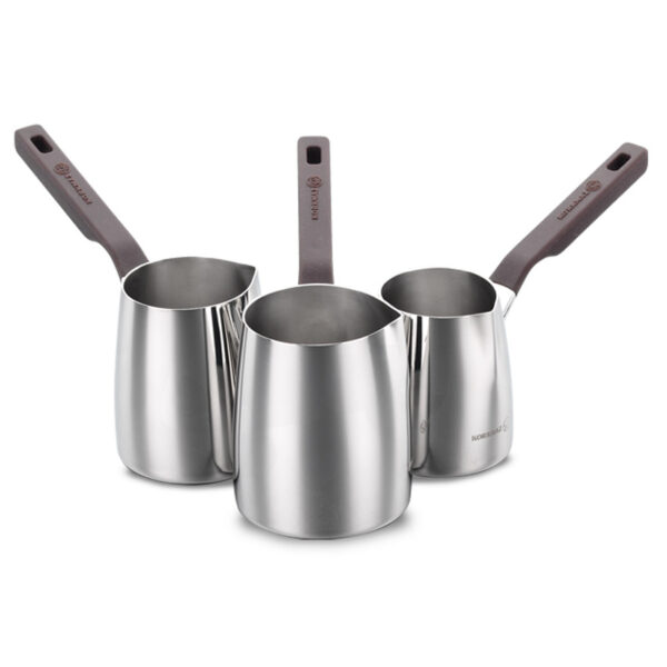 سرویس قهوه جوش 3 پارچه 2+3+4 پارچه استیل استا کرکماز 1214 - تصویر 1