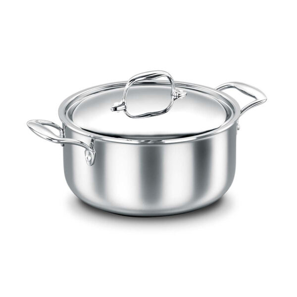 قابلمه 24 سانتیمتر 5.5 لیتر استیل براق پروشف کرکماز 1377 - تصویر 1