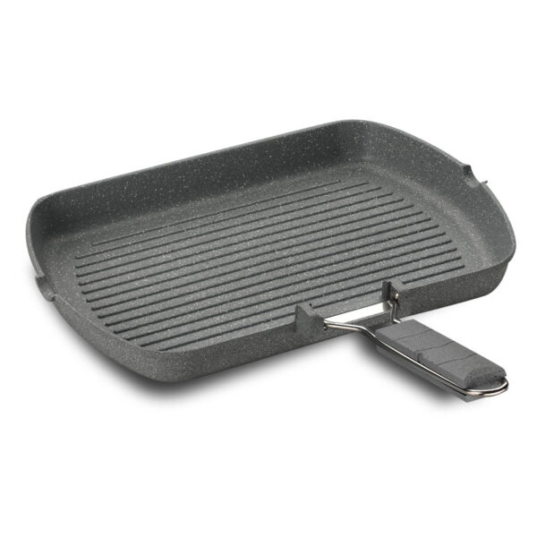 تابه گریل گرانیت 34 سانتیمتر طوسی فاین کاست کرکماز 1499 - تصویر 1