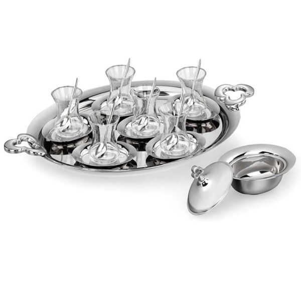 سرویس چای خوری 39 پارچه استیل چینتمانی کرکماز 1782 - تصویر 1