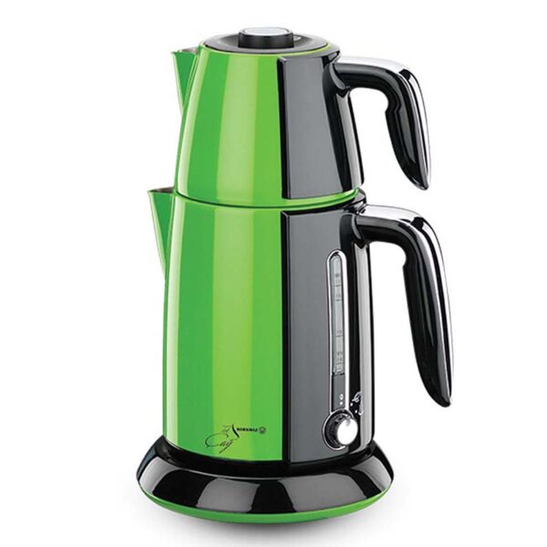 چای ساز برقی 2200 وات 1.1 + 1.7 لیتر سبز تک چای کرکماز 347-02 - تصویر 1