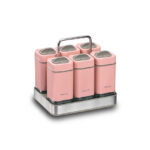 سرويس جا ادیویه 7 پارچه 150 سی سی صورتی استورا مانولیا کرکماز 696