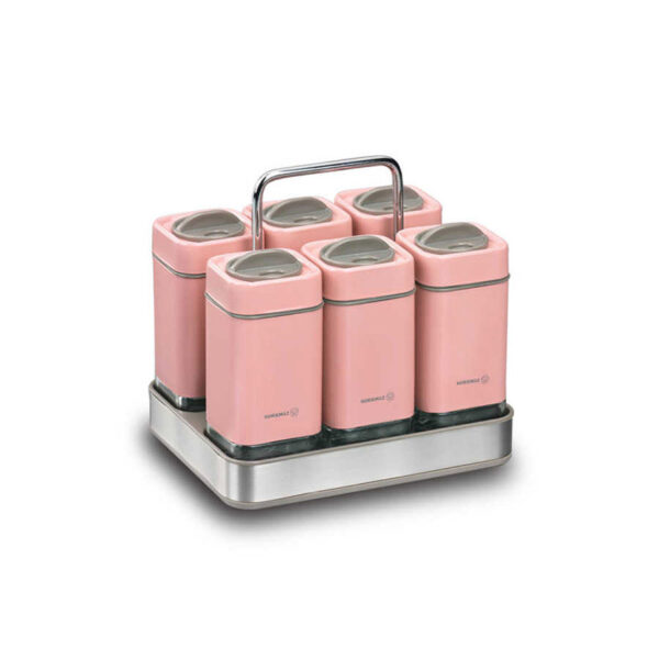 سرويس جا ادیویه 7 پارچه 150 سی سی صورتی استورا مانولیا کرکماز 696 - تصویر 1