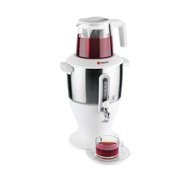 سماور برقی 2000 وات 1.2 + 3.0 لیتر استیل مات آرتی ریوالد 800206 - تصویر 1