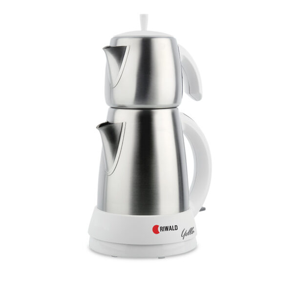 چای سازبرقی 1650 وات 0.7 + 1.5 لیتر استیل یلو ریوالد 800902 - تصویر 1