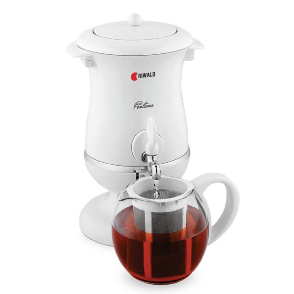 سماور برقی 1800 وات 1.2 + 2.5 لیتر سفید فونتانا ریوالد 800200 - تصویر 2