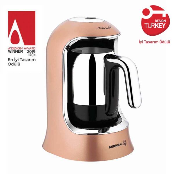 قهوه ساز ترک اتوماتیک برقی 400 وات رزگلد قهوه کولیک کرکماز 860-06