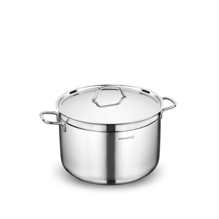 قابلمه 24*12.0 سانتیمتر 5.5 لیتر استیل براق آلفا کرکماز 1020