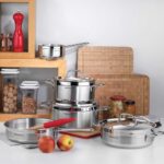 قابلمه 30*15.0 سانتیمتر 11.0 لیتر استیل براق آلفا کرکماز 1031